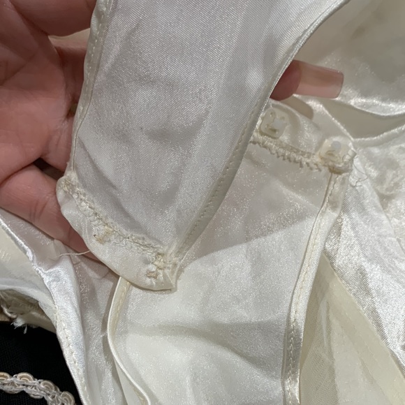 Vintage 80s Terry Russo Cream  Embroidered Teddy L - Picture 10 of 10